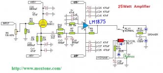 LM-1875 Amplifier with ECC88 Tube Buffer.jpg