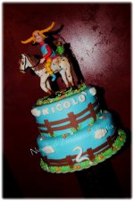 Pippi BD cake on horse.jpg