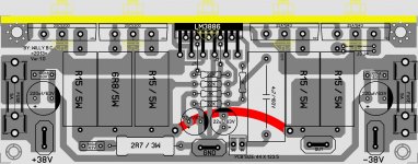 LM3886 + 2 Pair Power Transistor Ver1.0 Gray.JPG