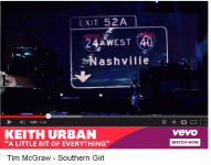 Nashville Highway Sign - Tim McGraw - Southern Girls.gif
