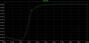 PSU with mosfet pre-regulator, load=16R4+2200uF (from 20 to 25ms) CV mode.jpg
