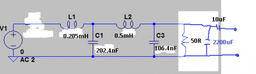 merlinLC direct Amanero 50 ohms characteristic impedance parallel cap dc block cap.png