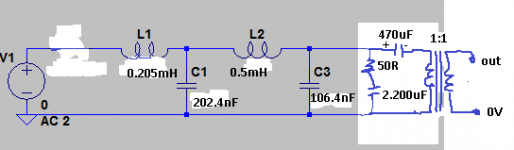 50 ohm characteristic impedance 4th order low pass filter con tx 1=1 600 ohms.png