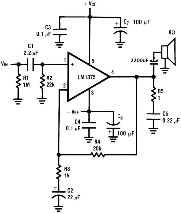 lm1875-amplifier