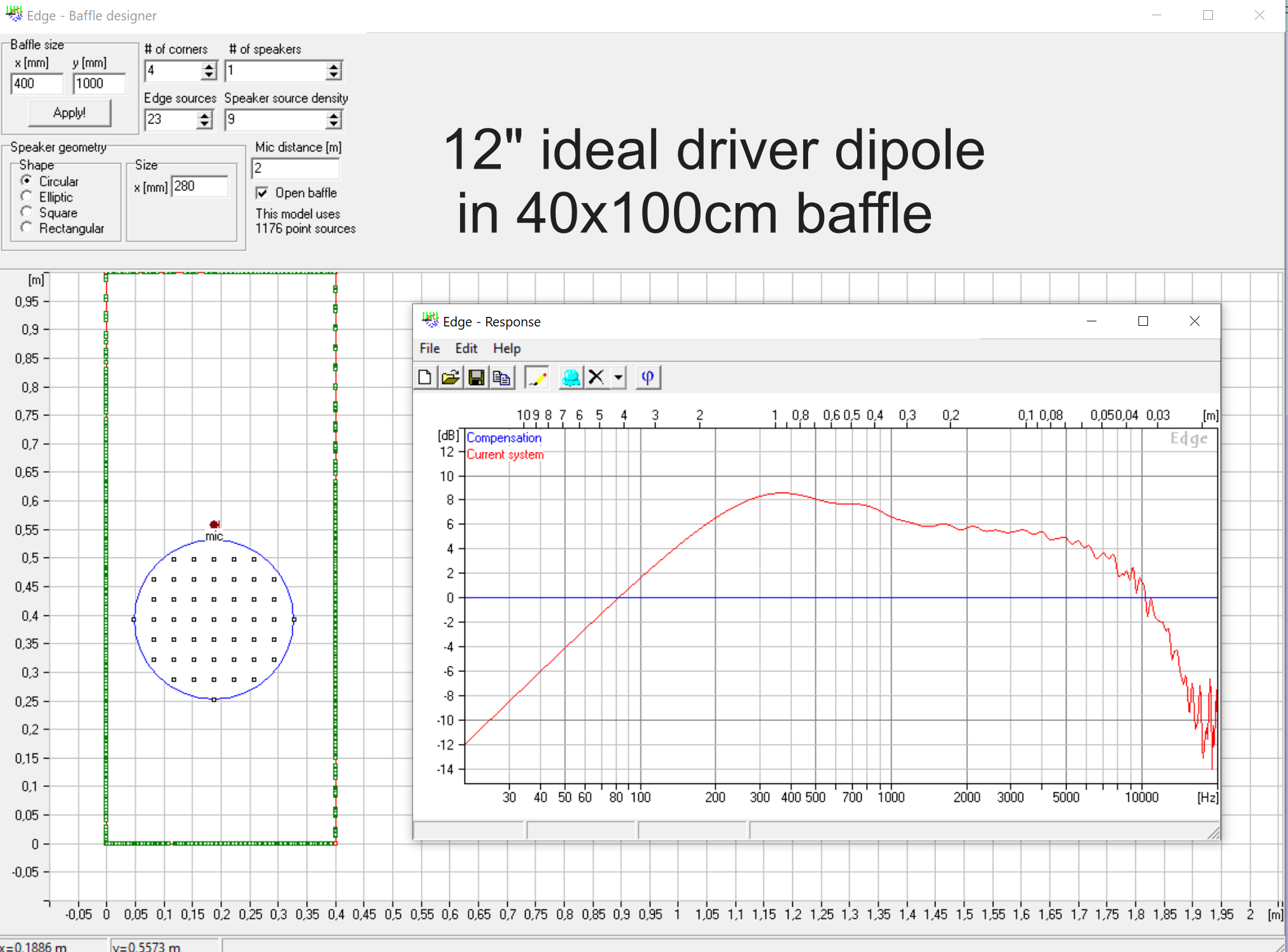 12inch 40x100cm baffle dipole edge.png