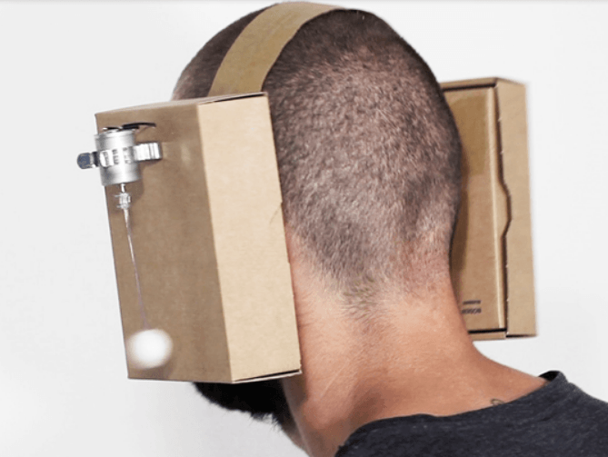 Cardboard shop speaker box
