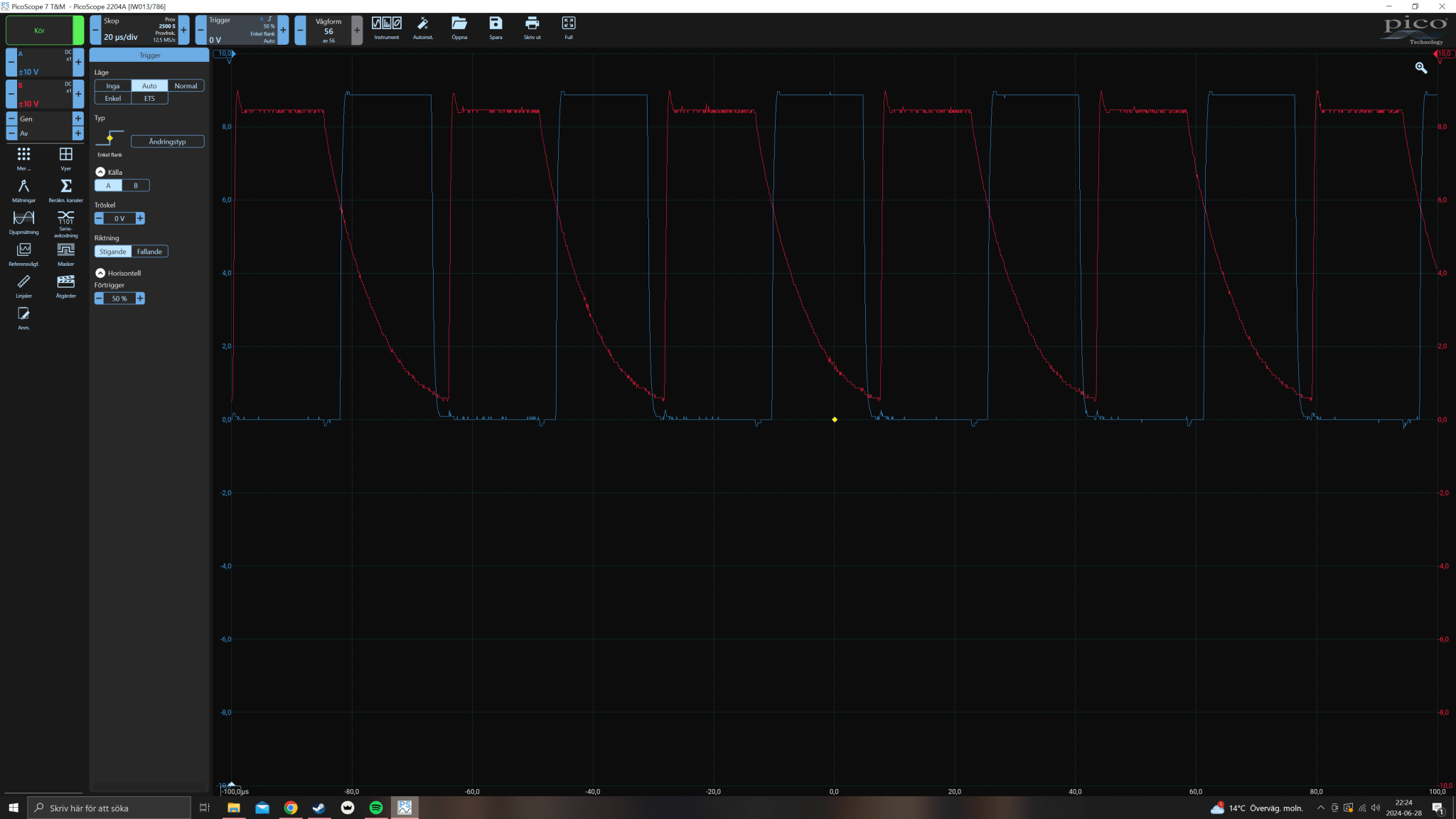 1k resistor blue pre buffer and red after buffer.png
