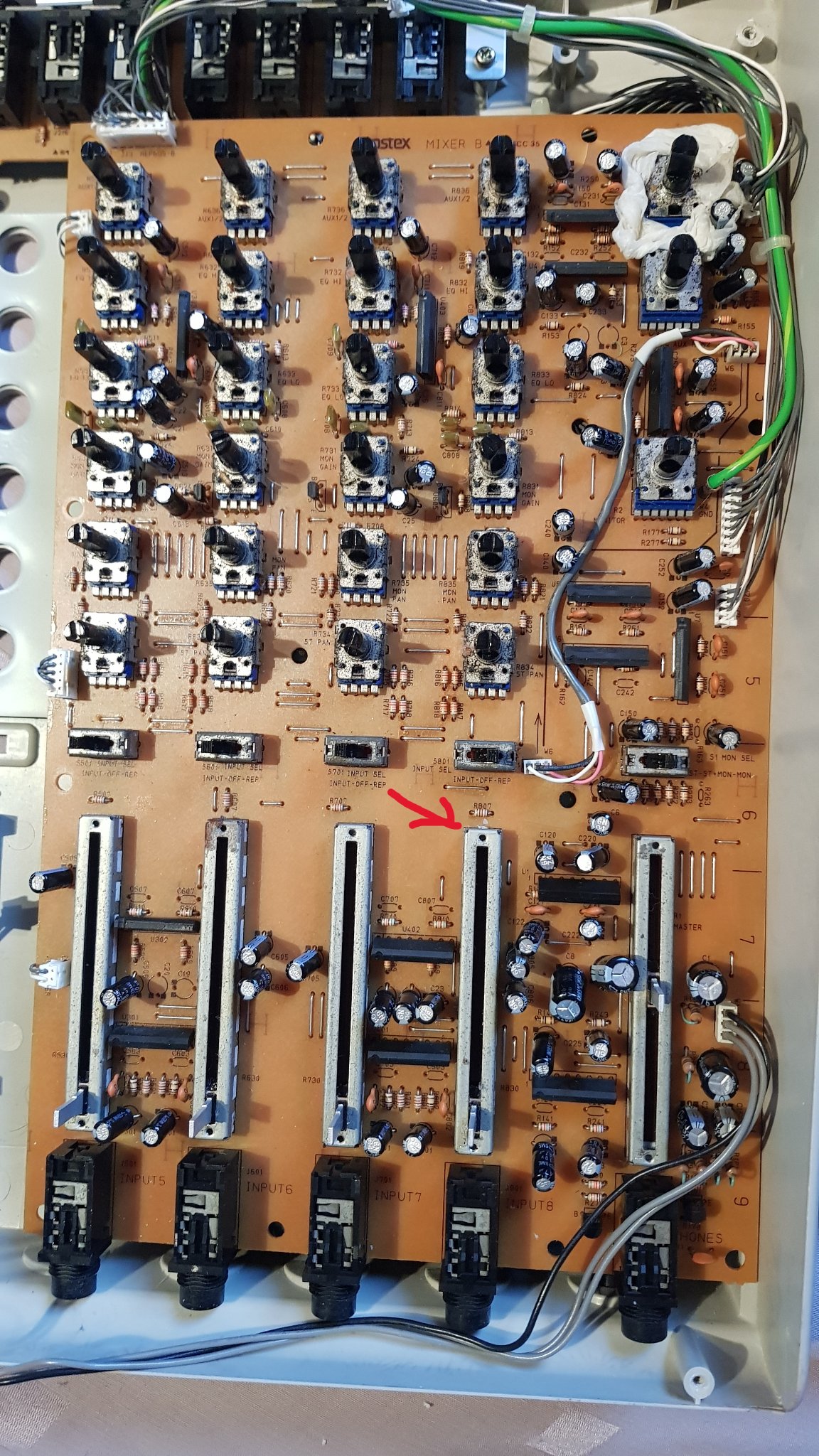 Fostex DMT-8VL Mixer Channel dead? | diyAudio