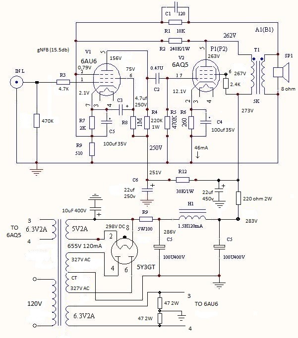 6AU6 6AQ5 SE Amplifier.jpg