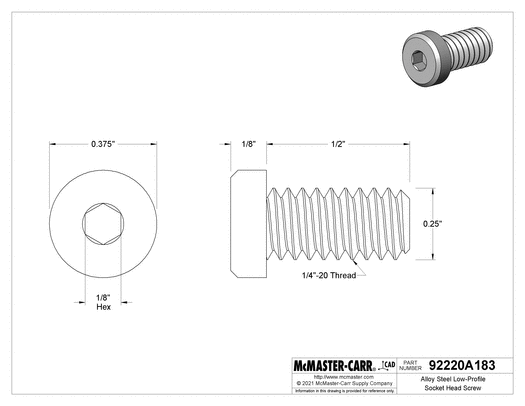 92220A183_Alloy Steel Low-Profile Socket Head ScrewM.GIF
