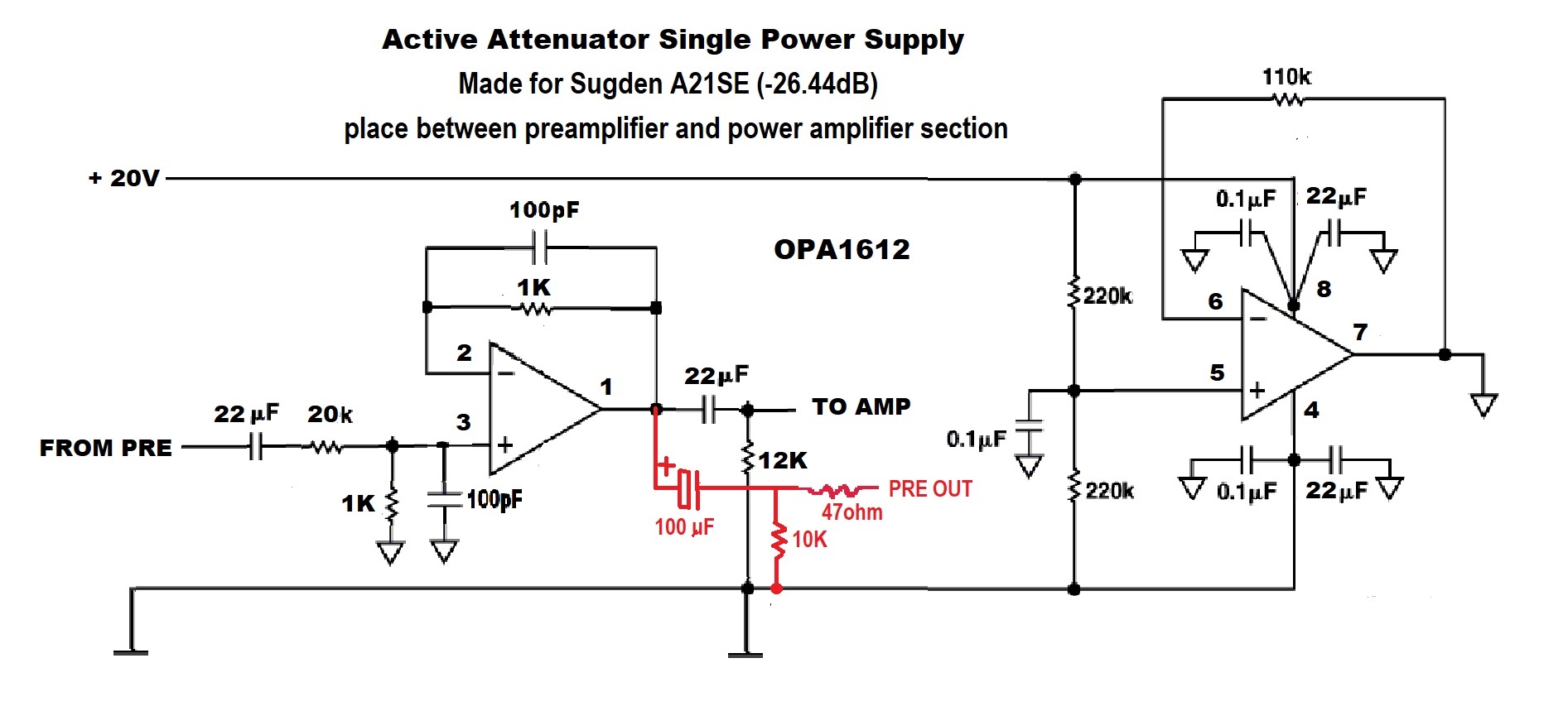Active Attenuator Single Power Supply for Sugden A21SE.jpg