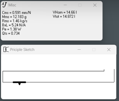 AJHorn sim speaker A - include damping line + port - drawing +  parameters.png