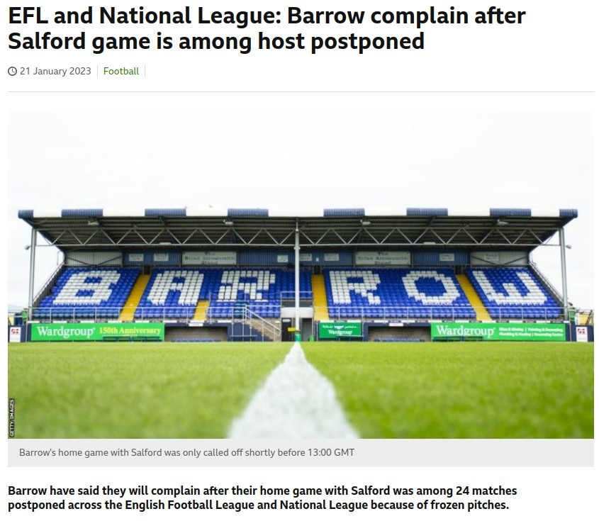 Barrow F.C. Complain a bad decision.jpg