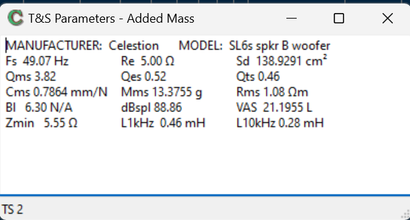 Celestion SL6s spkrB TS parameters 1 volt.png
