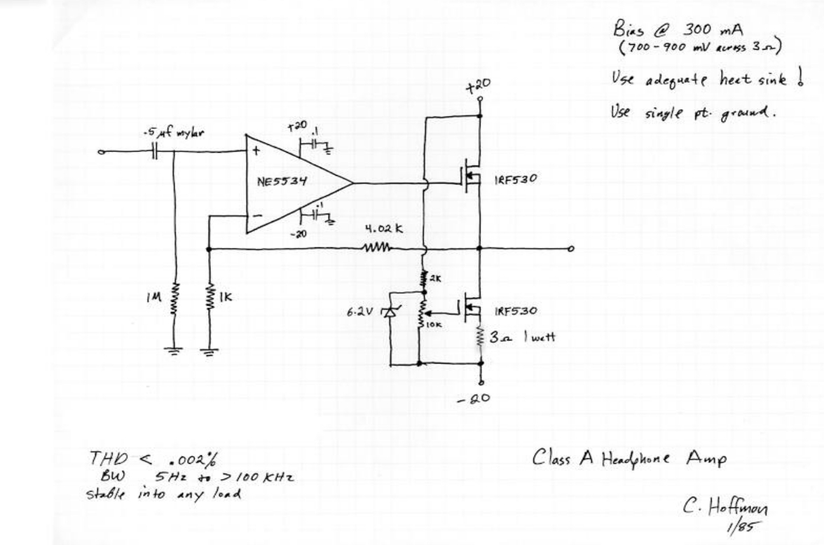Ad8397 headphone online amp