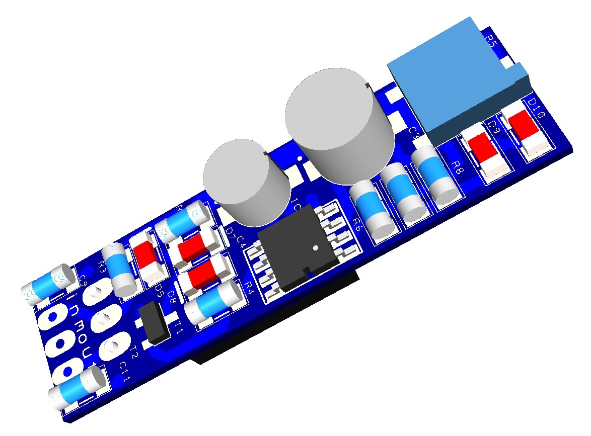 Discrete voltage regulator 1a PCB 3d.jpg
