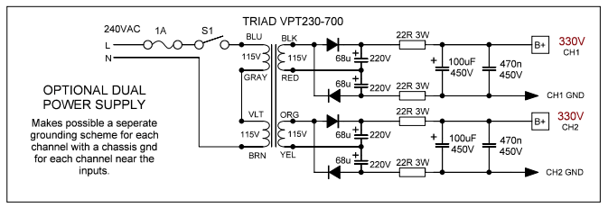 Dual power supply question. Circuit Diagram
