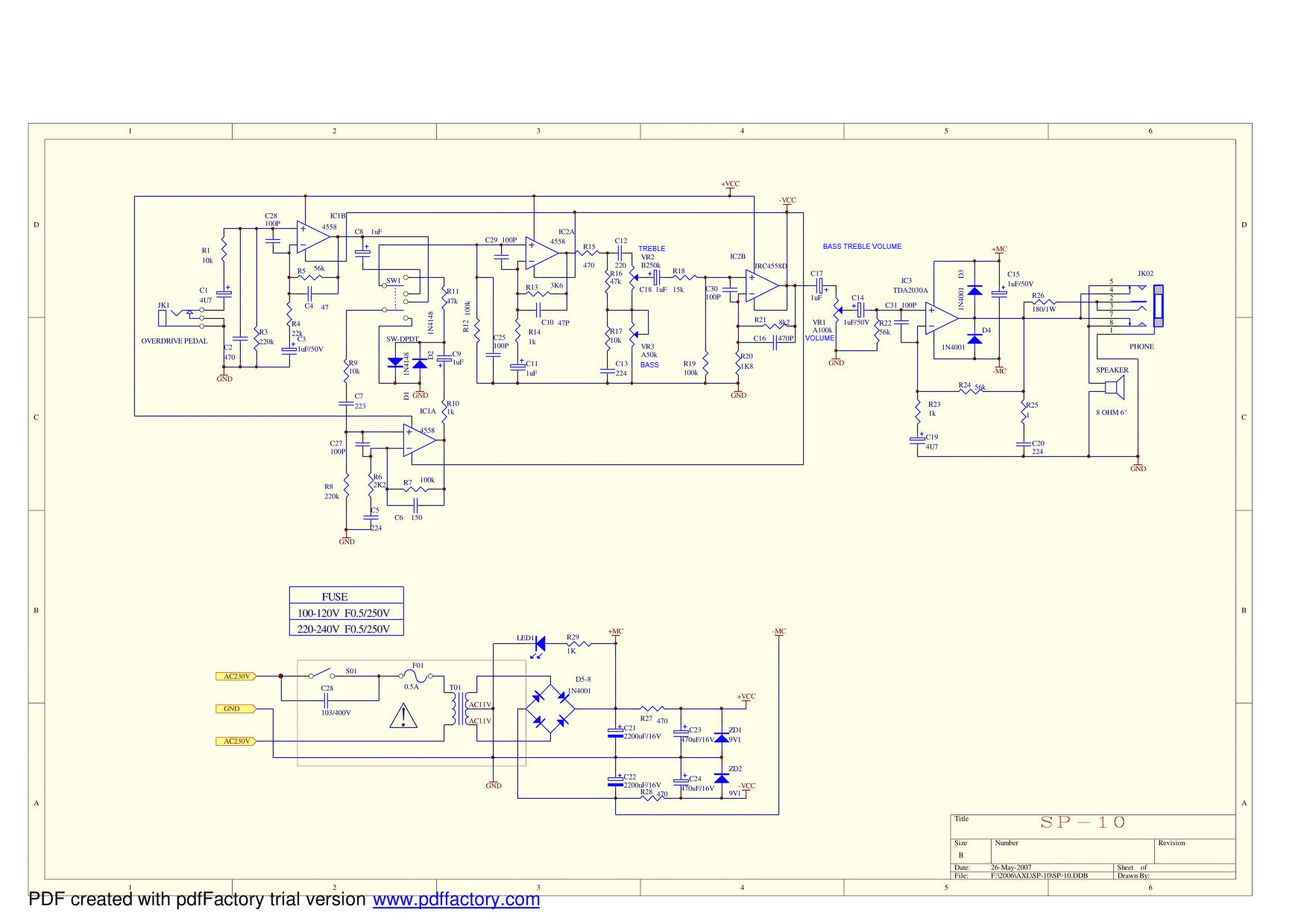 Fender Squier SP 10 amp question diyAudio