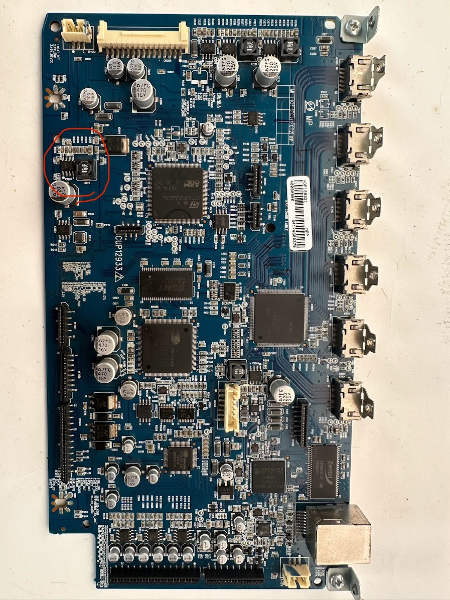 Harman Kardon AVR 161 DSP board.jpg