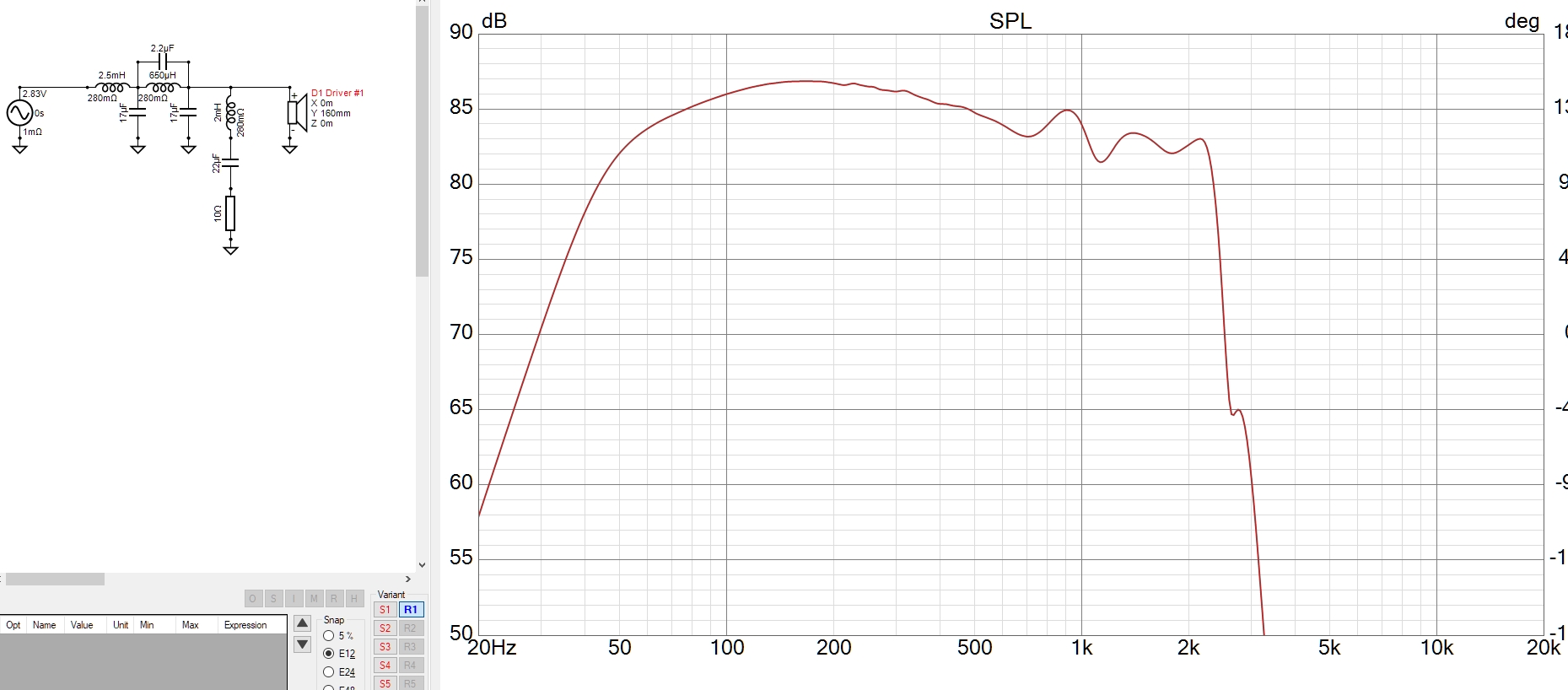 mtg woofer filter ds215 esimated in box response.jpg