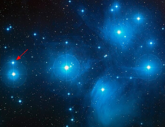 Pleione in Pleiades.jpg