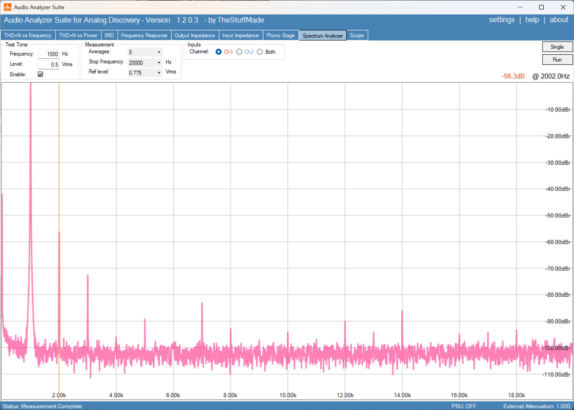 R25 SCG - 0.5V Vin - 50R - No Buffer - 33 Vds - 1 kHz Spectrum.jpg