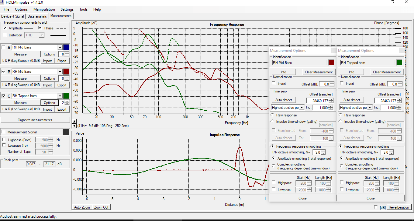 RH Mid Bass and Tapped Horn Holmimpulse.PNG