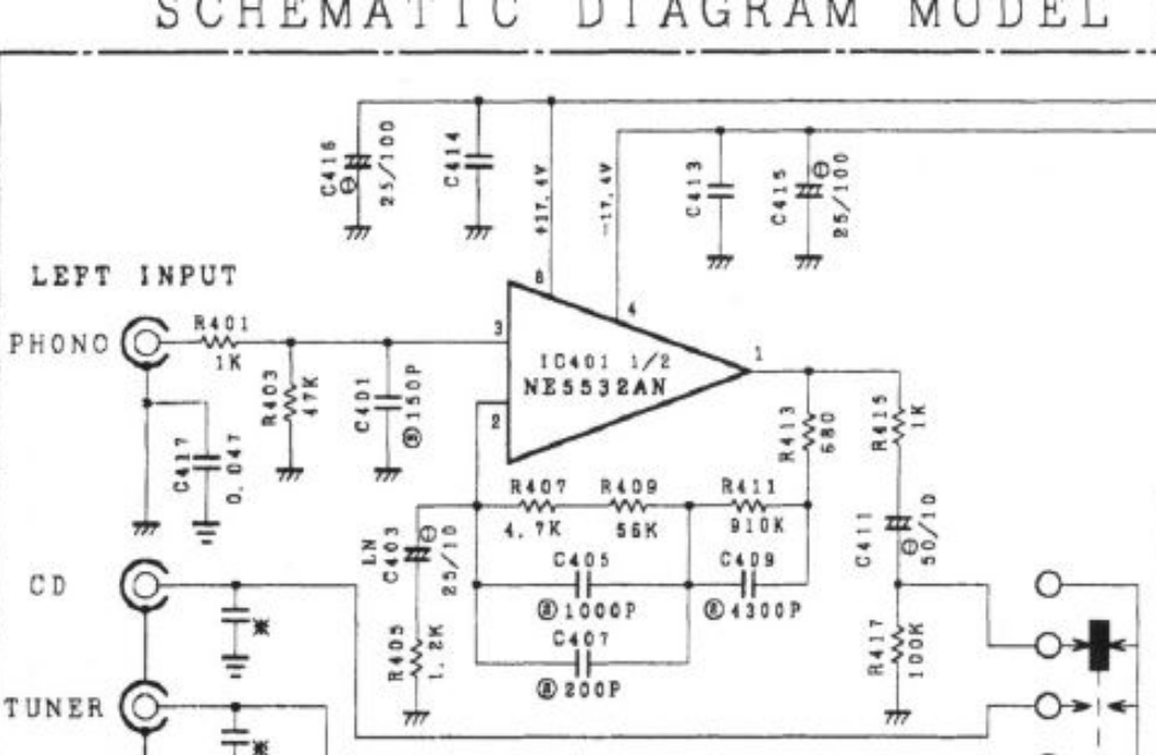 Rotel RA-931 RIAA Preamp stage.png
