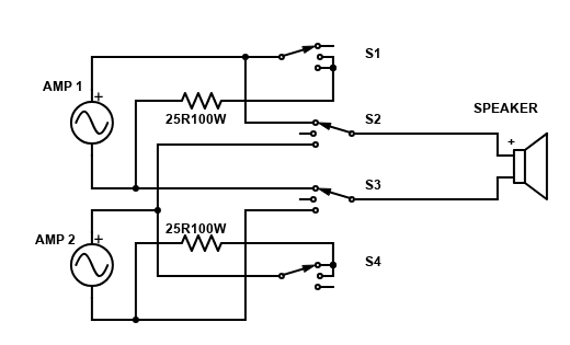 Speaker selector hot sale switch schematic