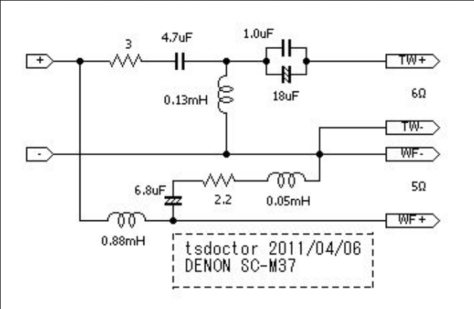 Request for help : Denon M37 speaker crossover parts