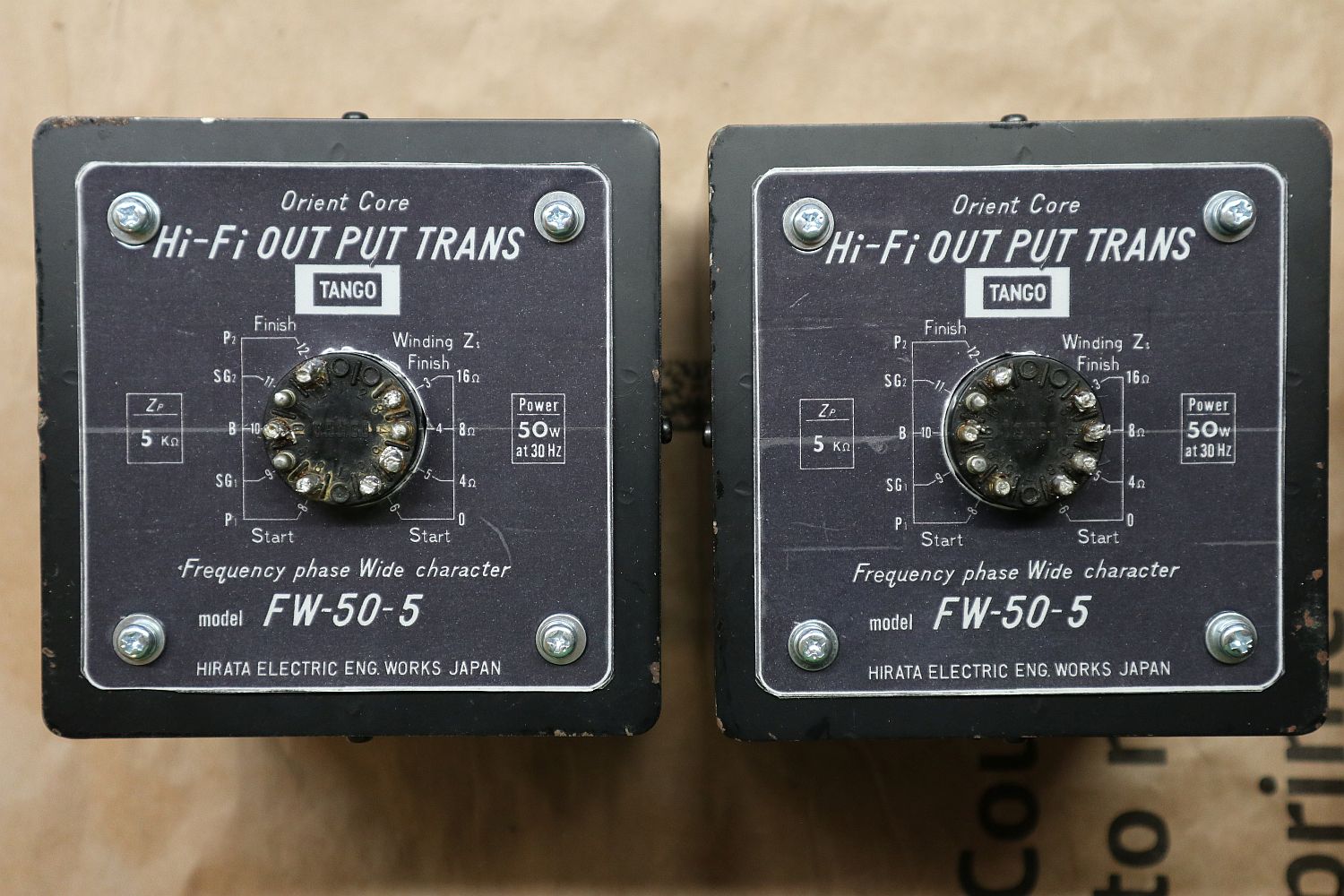 For Sale - Tango Hirata FW-50-5 P-P Output Transformers