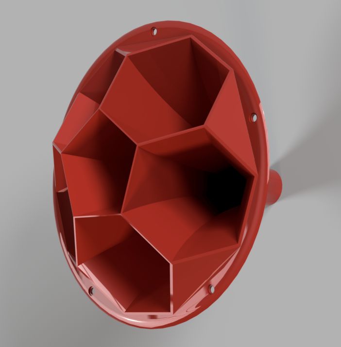 horn with flange.