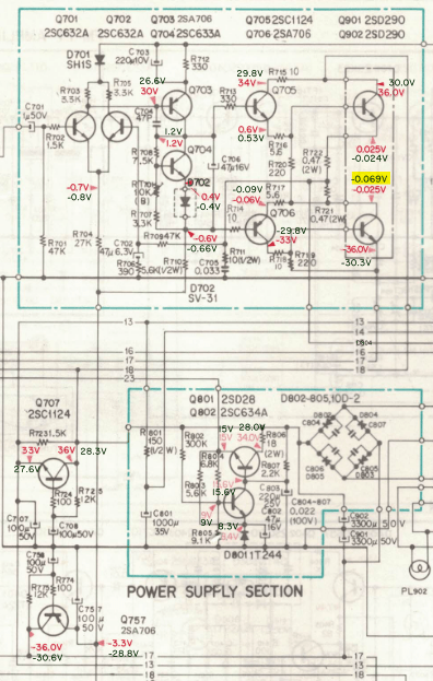 Sony STR-6045 Schematic Power Sections w Voltages3.png