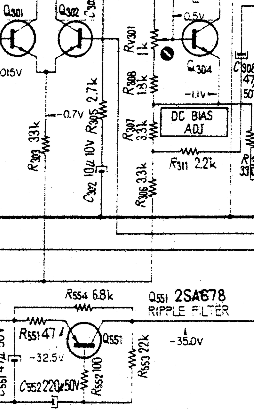 Sony TA1150 ripple filter with R551 and Q551.PNG