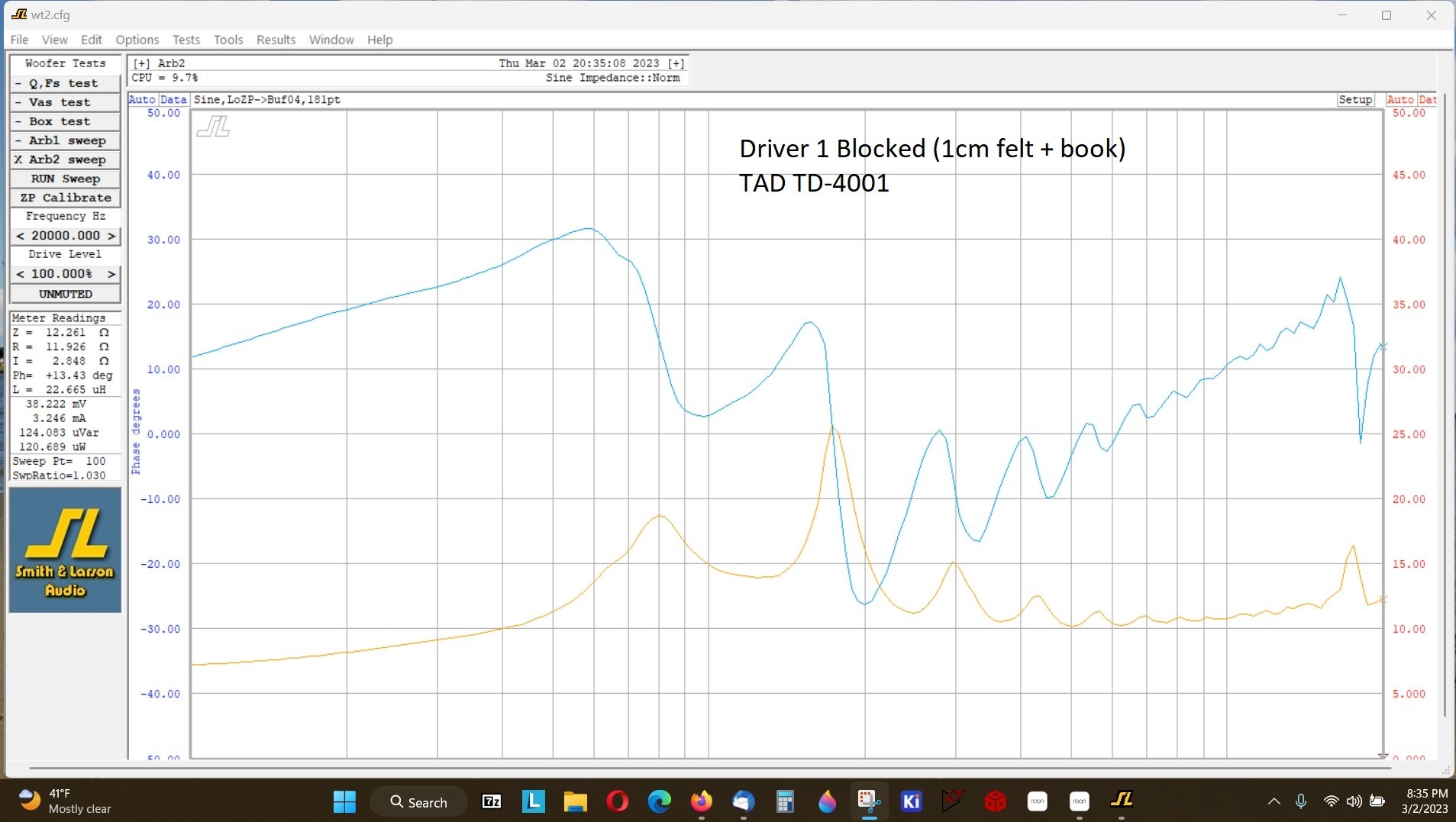 TAD Driver1 blocked into 1cm black felt and book 20230302.jpg