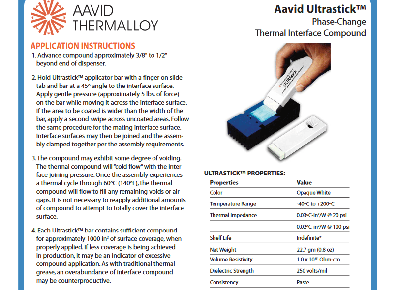Thermal Resistance Aavid Ultrastick.png