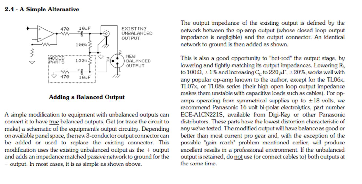 Unbalanced to Balanced - Jensen Impedance Correction Circuit.png