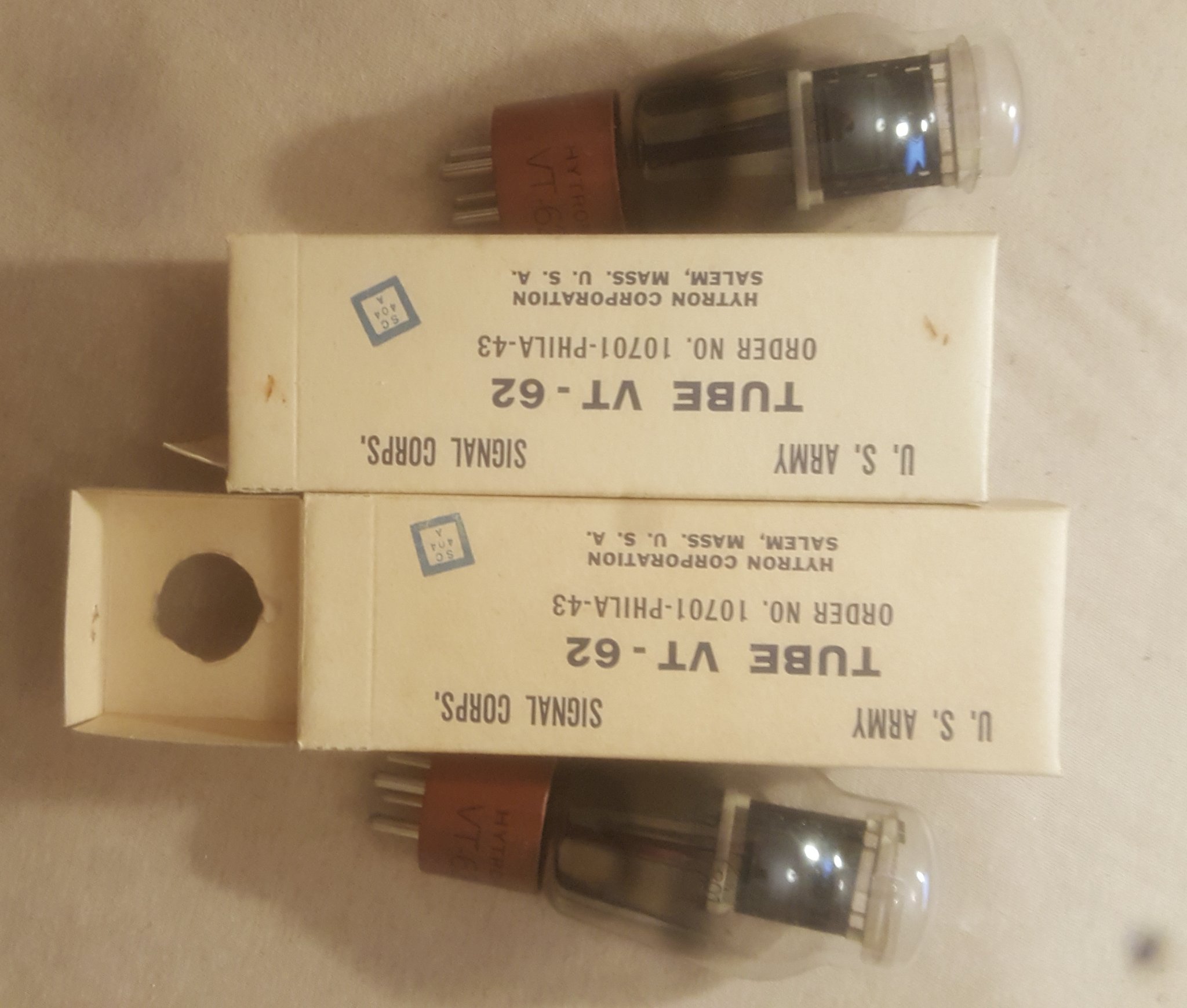 FS: Mached pair NOS VT-62 Hytron (801A) tubes | diyAudio