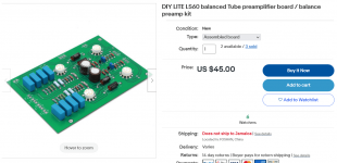 1DIY LITE LS60 balanced Tube preamplifier board _ balance preamp kit.png