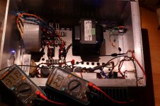 Tokin SIT Follower 193V Bias Adjust in progress-V-37.19V  Iq 2.3A Vds 34.89V.JPG