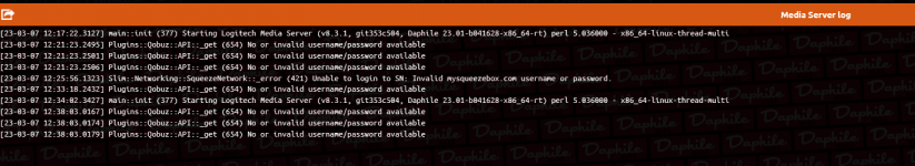Daphile 2023-03-07 screenshot 3 (log Qobuz errors).png