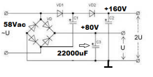 two DC voltage from one transformer secondary.png