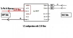 LL1517 1 to 2 with bias connection to Tripath.JPG