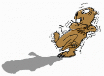 afraid from his own shadows.gif