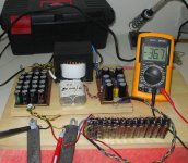 dx amplifier supply, 36 volts when sucking 2.6a each rail.jpg