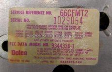 Delco DS 501 Car Radio 66CFMT2 type aera.jpg