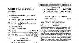 The Alexander Current-Feedback Power Amplifier 1990 - U.S. Patent front page.jpg