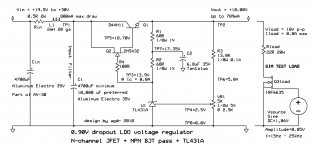 AV30 n-ch JFET + NPN Pass + TL431 5.png AV30 n-ch JFET + NPN Pass + TL431 5.png