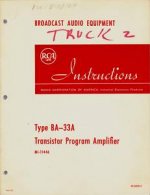 RCA instr. Man Transistor Program Amplifier BA-33A.jpeg