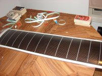 Mylar on stator before trimming.jpg